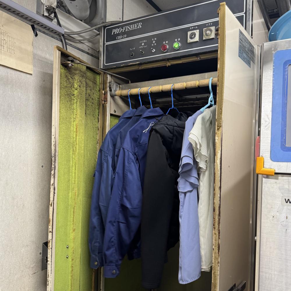 蒸気を当てる